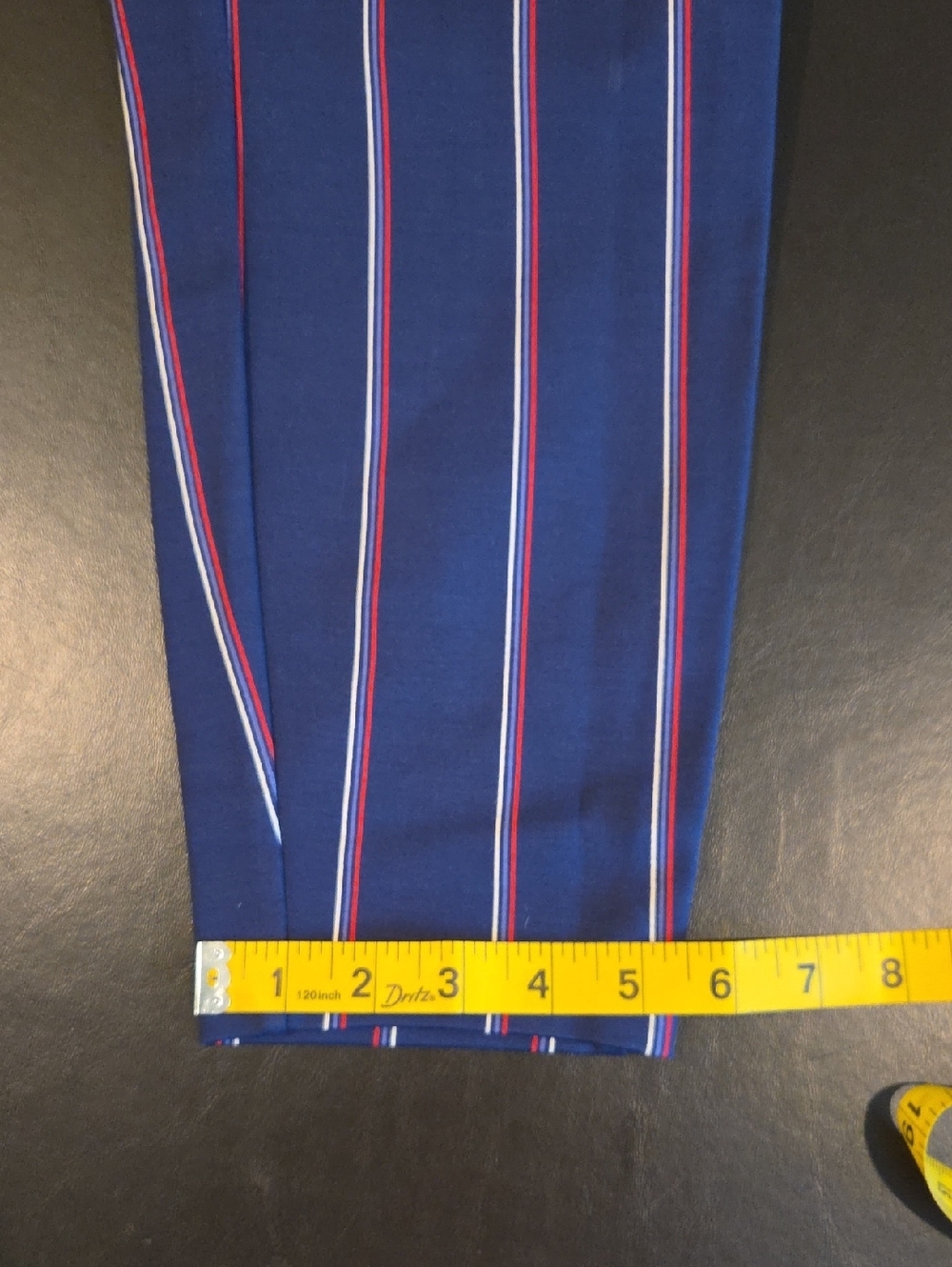 Old Navy Stevie Straight Ankle Pants Plus 2X Navy Blue Pinstripe Pull-On Stretch - Picture 10 of 12